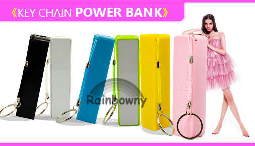 2600 mAh Key Chain Power Bank For All Mobile Devices
