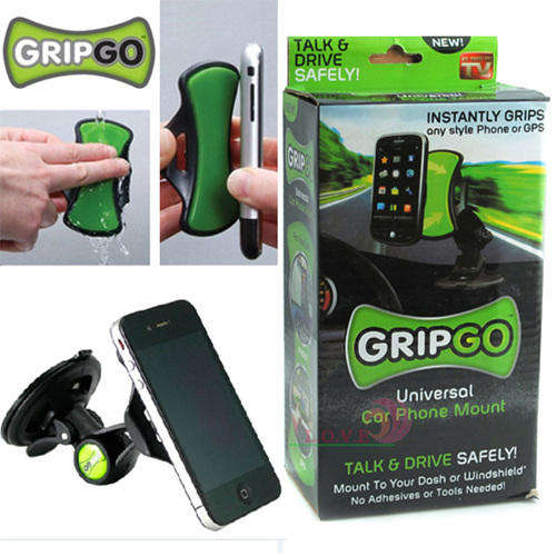 GripGo Universal Car Mobile Cell Phone Mount GPS Hands Navigation Holder