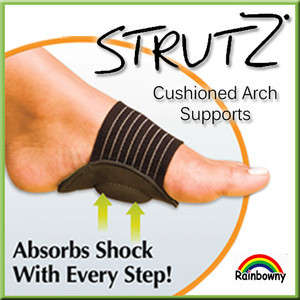 STRUTZ Arch Support - Shock Absorber Cushion Relief for Achy Tired Flat Feet