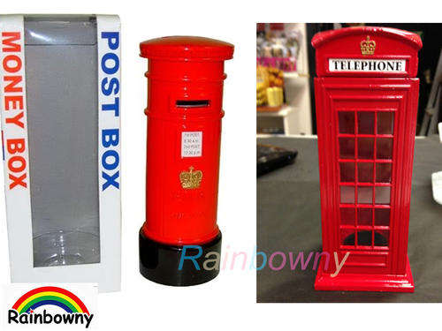 London Souvenir Money Box/Telephone Box - Die Cast- Telephone Box Post Box