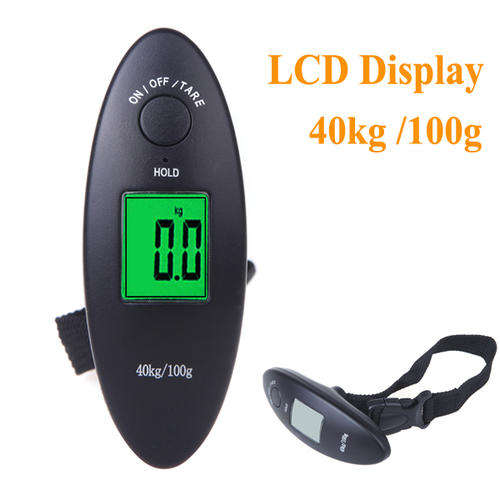 Digital LCD Travel Portable Luggage Suitcase Electronic Scale 40Kg/100g atst