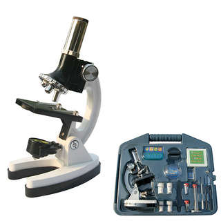 300X-600X-1200X Metal Microscope Kit and Storage Case 28 Piece Set