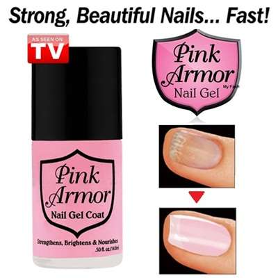 Pink Armor Nail Gel  strengthens restores makes nail healthy