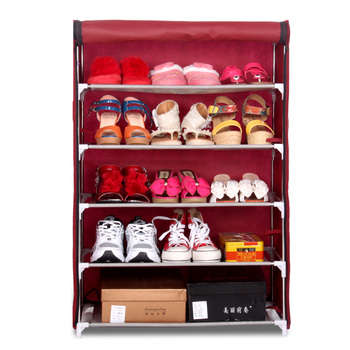Shoe Rack With Cover five shelves)