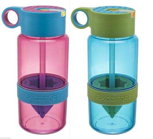 Zing Anything Kid CITRUS ZINGER 16 oz Flavored Water Bottle Juicer Fruit Infuser