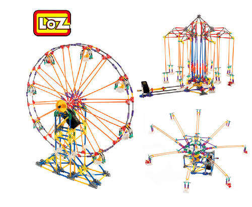 Funny Amusement park series Electric toy Building Blocks Children's Educational Toys