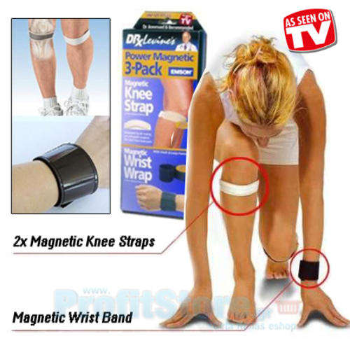 Power-Magnetic-3-pack-knee-wrist-strap-for-pain-relief-Sports-Therapy-Braces