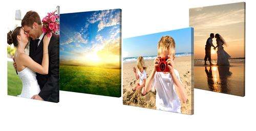 Personalised canvas print A3