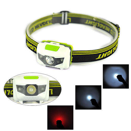 4-Mode  350Lumen R3+2LED Super Bright Mini Headlight