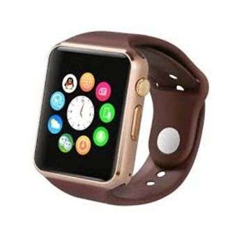 A1 smartwatch with silicone band(bronze)