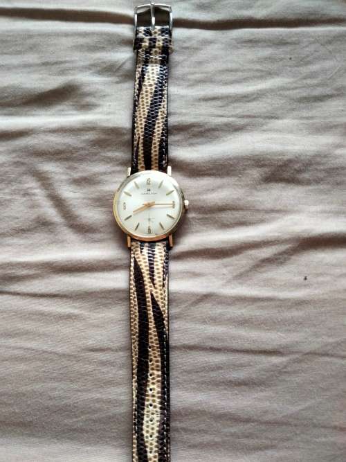 Vintage Hamilton gold mens watch working