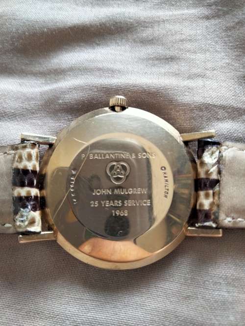 Vintage Hamilton gold mens watch working