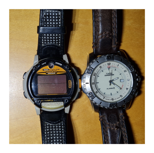 Two timex watches. Need batteries.