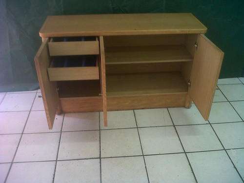 OAK VENEERED SIDE BOARD