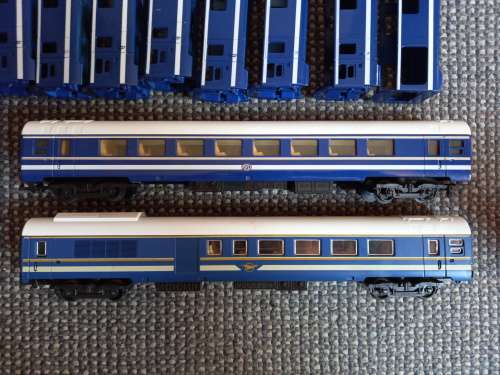 LIMA SAR Spares Blue Train Cars Unfinished Lot modded