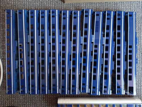 LIMA SAR Spares Blue Train Cars Unfinished Lot modded
