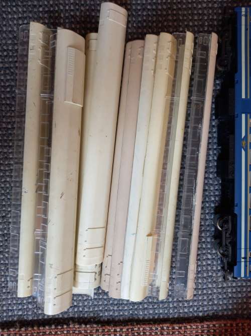 LIMA SAR Spares Blue Train Cars Unfinished Lot modded