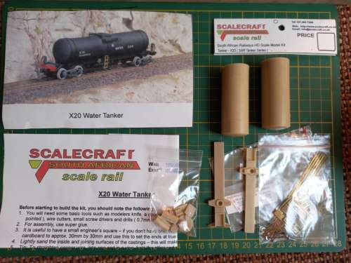 Scalecraft SAR X-20 Water Tanker Kit HO Scale - 1/87