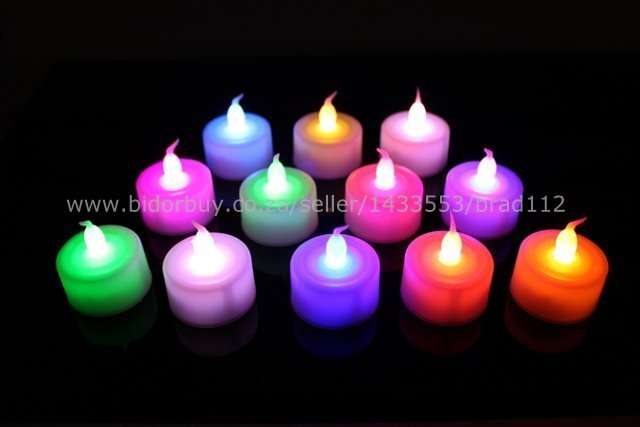 12pcs LED Tea Light Candle (Changing Color) (In Stock)