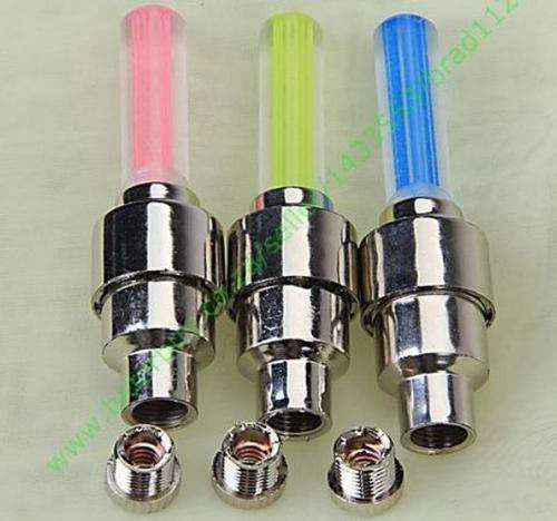 1pcs Neon LED Tire Valve Caps for Motorbike Bicycle or Car (1 x Green) (In Stock)