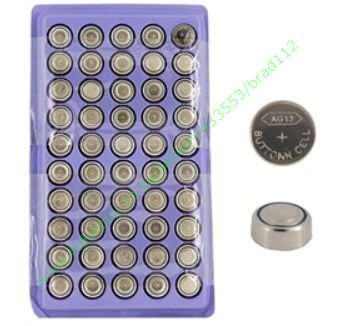 AG13 1.5V Cell Button Battery (50-Pack)