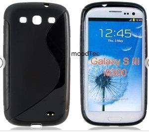 Quality Silicone Case for Samsung Galaxy S3 I9300 + Transparent Screen Protector (In Stock)