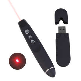 USB Wireless Laser Presenter (Black) (Powerpoint Word Pointer)