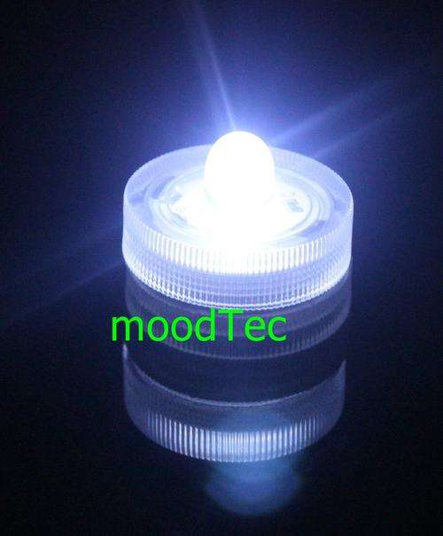 12 Pcs Waterproof Submersible LED Tea light Candles (White)