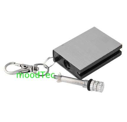 1pcs Mini Match Box Flint Lighter (Silver) (In Stock)