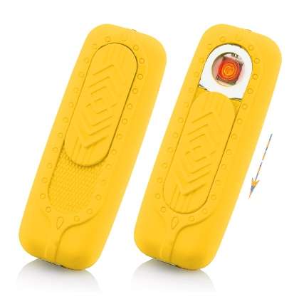 USB Electronic Windproof Cigarette Lighter with LED Light