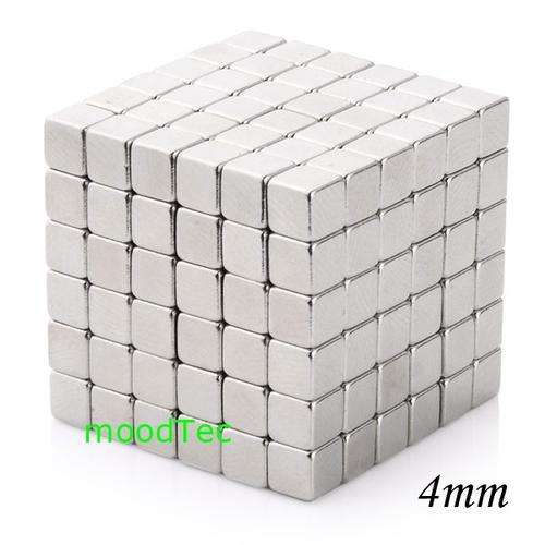 216Pcs 4mm Square Neodymium Magnets Cube
