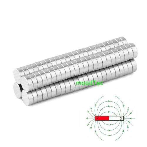 100Pcs D3x1mm Magnetic Cylinder Neodymium Magnets