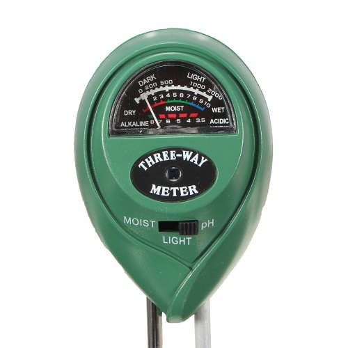 3 In1 LCD Digital Sunlight Moisture Monitoring Gauge Garden Soil Tester PH Meter (In Stock)