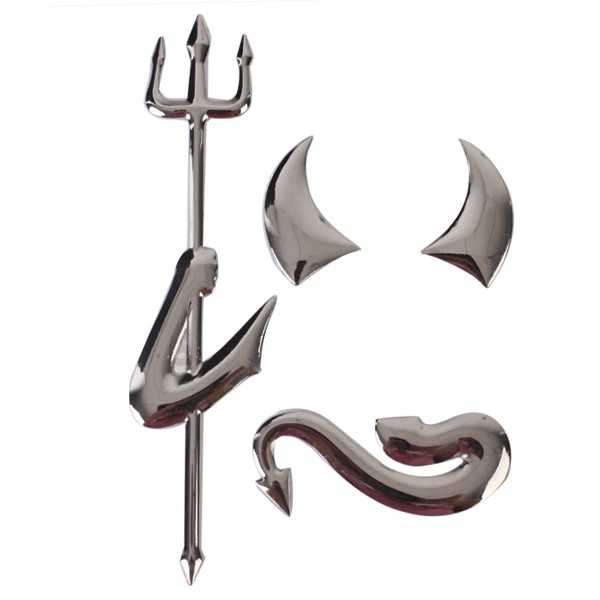 Alloy Car Decal - Devil (In Stock)