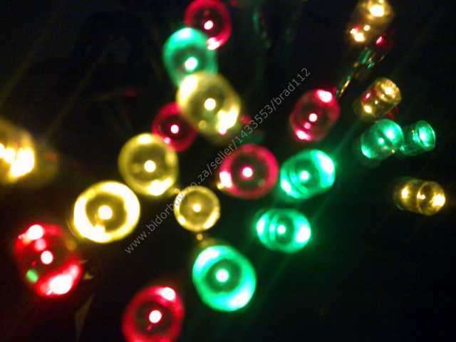 LED solar power string fairy lights (2 mode 50 LED ) (WHITE OR COLOURFUL) (In Stock)