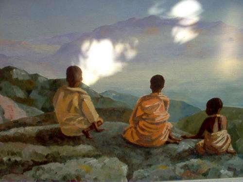 OIL ON BOARD- THREE CHILDREN