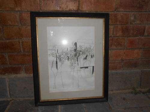 ANDREW VERSTER FRAMED INK "FRAGMENTS 111"