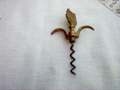 OLD ENGLISH BRASS CORKSCREW