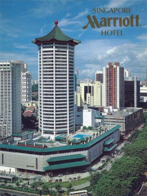 POSTCARD - Marriott Hotel, Singapore