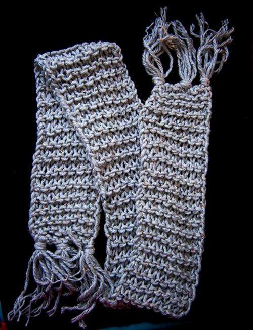 Glamorous Gran's Grey Rustic Boy's Scarf!