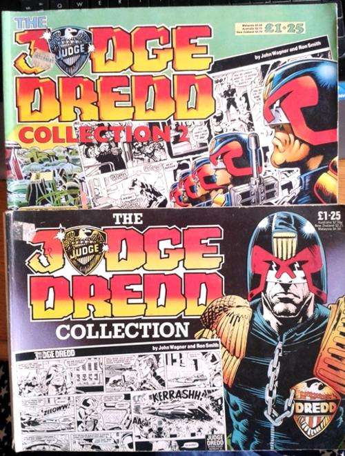 2 x Judge Dredd Collection reprints the award-winning strips in the 'Daily Star'!