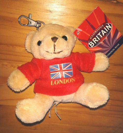 Small Glorious Britain London Bear Keyholder/Clip!