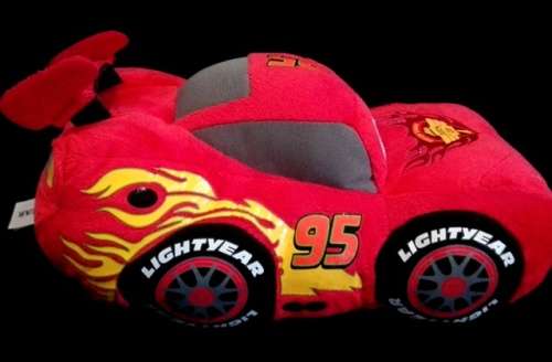 Disney Pixar.  Lightning McQueen Plush Toy Car.