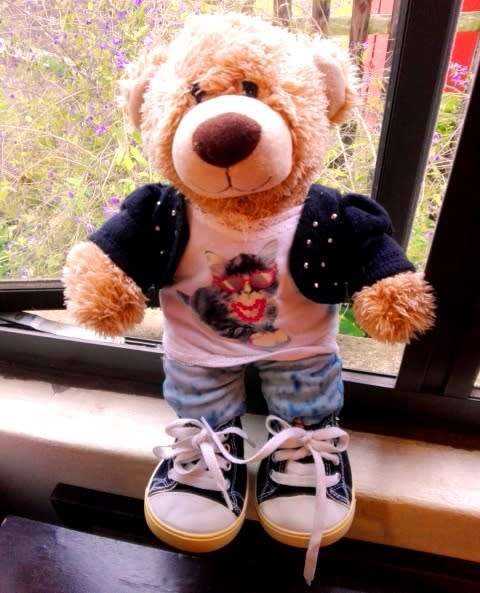 Build a Bear Workshop. Teddy Bear with Outfit and High Top Sneakers!