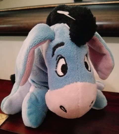 Disney's Eeyore Winnie the Pooh Soft toy.   17cm.