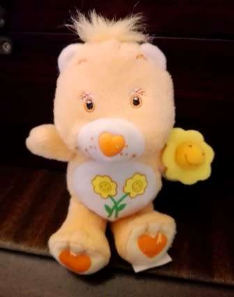 Vintage Care Bear with Orange Flowers.  "Friend Bear."  Made for McDonalds.