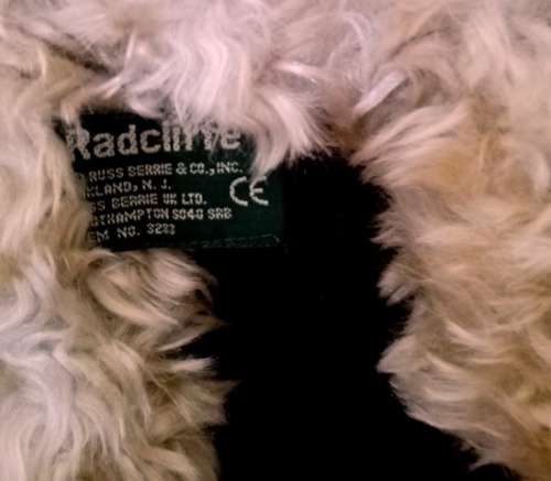 Vintage Russ Berrie - Radcliffe!  Collectable from bears from the past!  Item 3283.