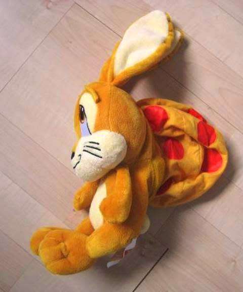 Yellow Easter Bunny/Egg - Frey`s Migros super soft toy! 40cm.