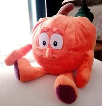 The Goodness Gang SuperFoodz.  Paulie the Pumpkin.  Plush Soft Toy.