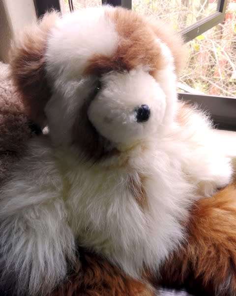 One of a Kind! Charleston`s Teddy Bear Handmade by Native Americans in Peru. Plush 100% Alpaca Fur.